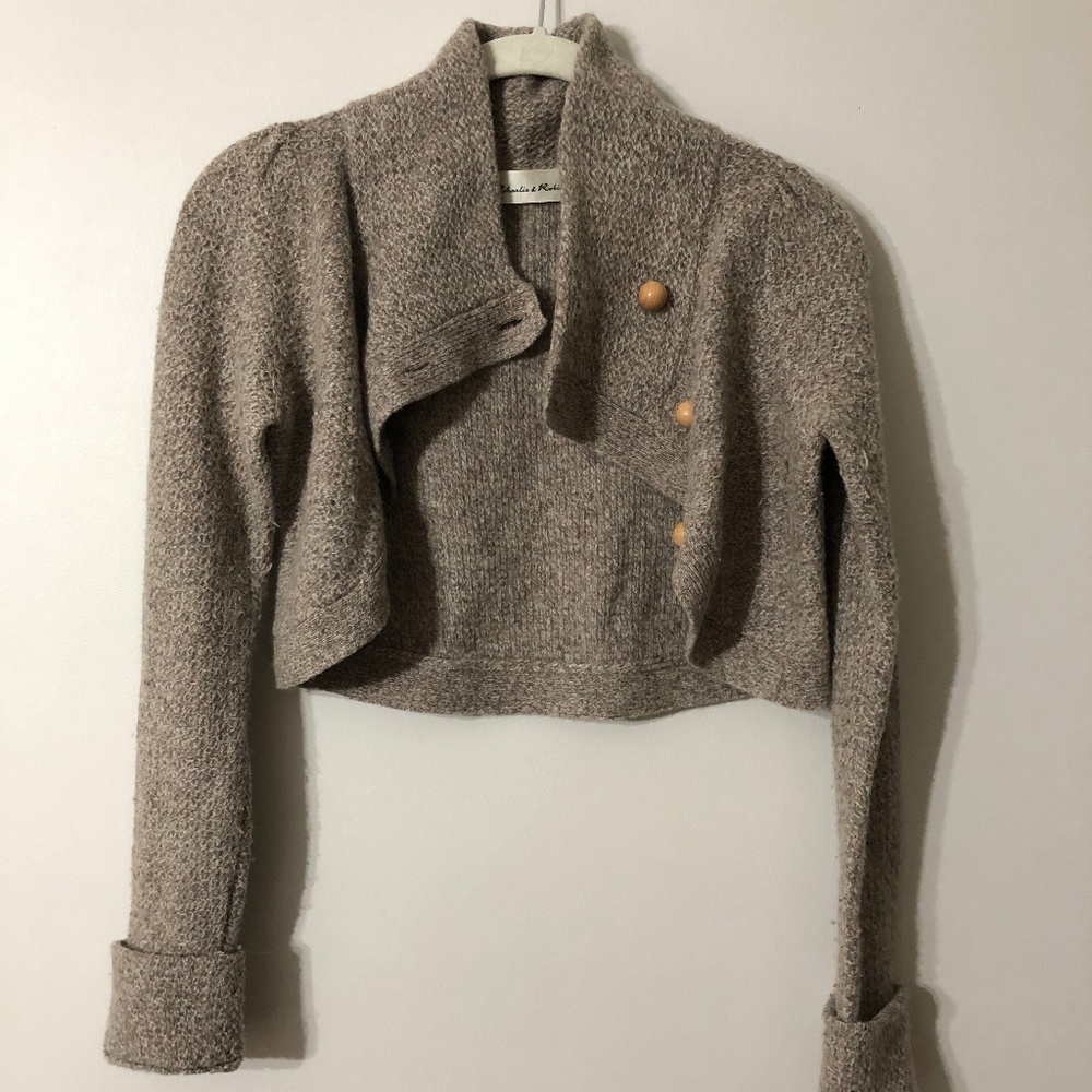 Anthropologie bolero-type cardigan sweater
